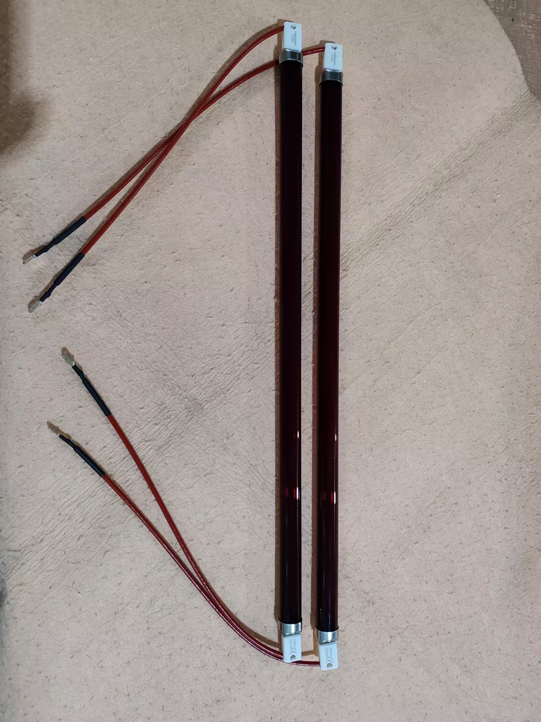 Lampada elettrica a infrarossi alogena lampada a calore per serigrafia elemento riscaldante in vetro a infrarossi lontani