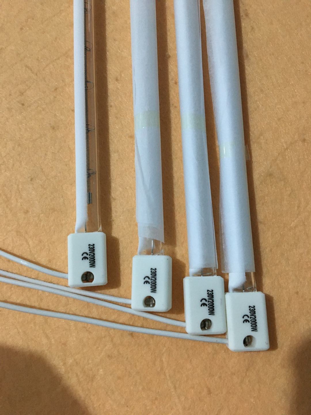 lampada riscaldante al quarzo alogena a infrarossi