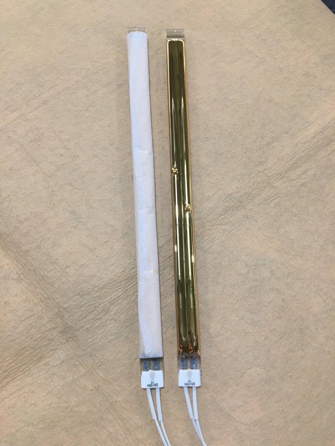 Quartz Infrared Halogen Lamp 450mm 1000w for Flash Curing