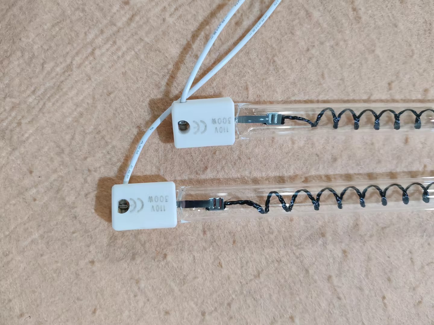 Customized Quartz Infrared Halogen Heating Element 728mm 3000w